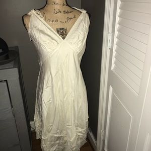 Club Monaco off white silk dress